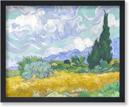 Vista 68 de Poster Master Póster clásico de Van Gogh, impresión impresionista vintage, regalo para artista, pintor, autorretrato, sombrero de paja, dibujo