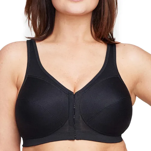 Vista 10 de Sostén Glamorise de mujer, tamaño plus, postura mágica elevada, apoyo de espalda, negro, 48I