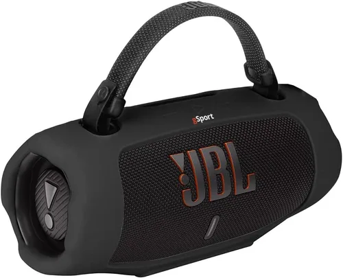 Vista 11 de JBL Charge 6 Waterproof Portable Speaker Bundle with gSport Carbon Fiber Case (Black)