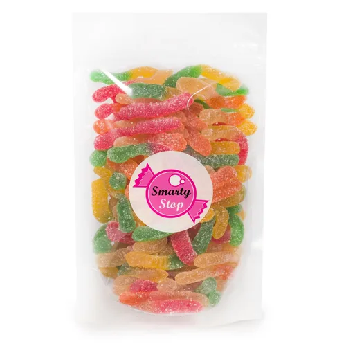 Vista 4 de Smarty Stop Gummy Worm Candy - Bocadillo comestible de confitería con sabor a fruta (gusano aguamarina, 2 libras (paquete de 1))