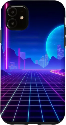 Vista 8 de Vaporwave Aesthetic Synthwave Retrowave 80s 90s Art Case for iPhone 16