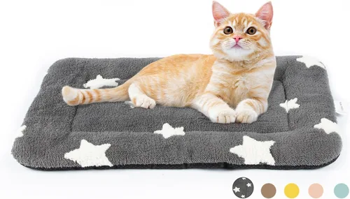 Vista 40 de Mora Pets - Cama para gatos de interior lavable, almohadilla antideslizante para jaula de perros, linda cama para perros con estrellas para perros
