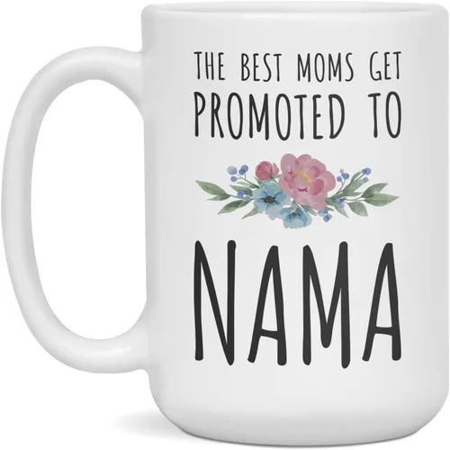 Vista 3 de The Best Moms Get Promoted to Nama Coffee Mug Nama Gift, 11-Ounce White