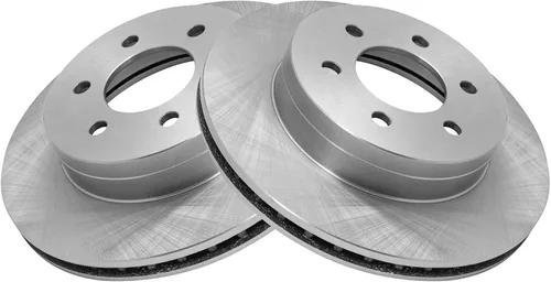 Vista 5 de TRQ Kit de pastillas de freno delantero y rotor, kit químico de freno, pastillas de freno, rotor de freno semimetálico, compatible con Dodge Dakota