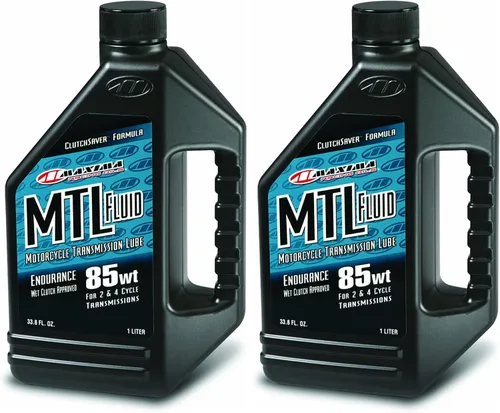 Vista 2 de Aceites de carreras Maxima 40901-2PK MTL-E 85w Líquido de transmisión/embrague de motocicleta 1L Botella, paquete de 2