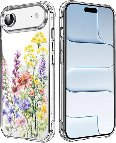 Vista 121 de Funda transparente de girasol compatible con iPhone SE 2022 SE 2020 7 8, funda trasera floral para niñas y mujeres, funda protectora transparente
