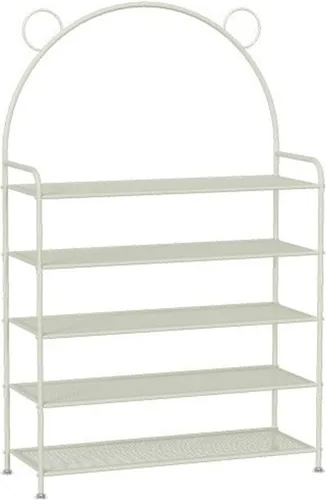Vista 14 de Shelves Adjustable Shoe Organizer Multi-layer Shoe Rack, Sturdy Metal Mesh Shoe Rack, Free Standing Shoe Storage Shelves, Cute Bear Shape Shoes