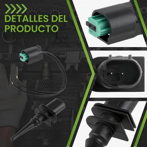 Vista 2 de 65816905133 Sensor de temperatura de aire ambiente exterior con conector de cableado 65816905050 Compatible con BM 128i Compatible con 323i