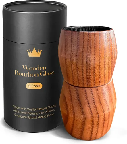 Vista 8 de Vaso de whisky de madera carbonizada, regalos de bourbon para hombres, vaso de whisky de madera carbonizada de 10 onzas Regalos de whisky