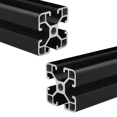 Vista 9 de Extrusión de aluminio 4040 de 5.91 pulgadas / 5.906 in de longitud, ranura en T negra, 1 paquete, aluminio extruido de 1.575 in x 1.575 in, serie 40