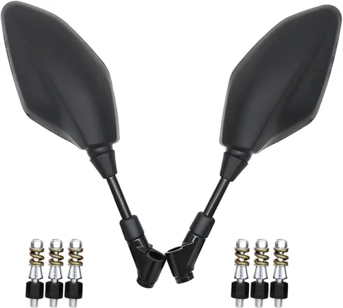 Vista 3 de motorcycle rearview mirror For Y-amaha FZ1 FZ-07 FZ-09 FZ-10 FZ25 MT-01 MT03 MT07 MT09 MT10 YBR 125,ABS 8 10MM Universal Mirror