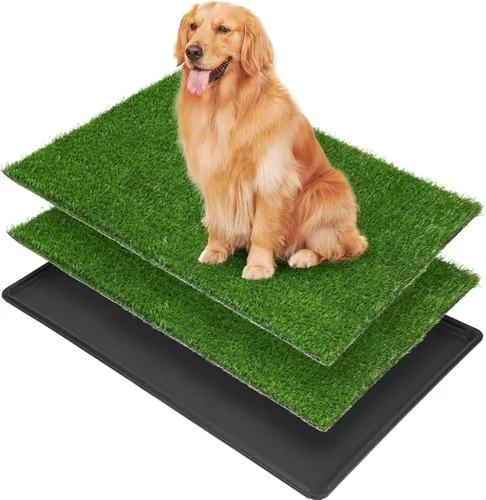 Vista 7 de LOOBANI Almohadilla de césped para perros con bandeja, 16 x 20 pulgadas