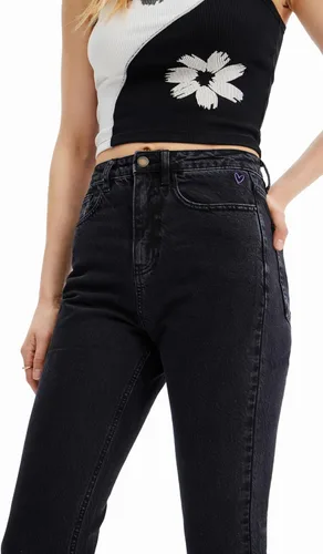 Vista 4 de Desigual Jeans rectos recortados para mujer