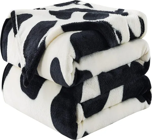 Vista 43 de Manta Snuggle Sac extra mullida, manta de forro polar para viajes, manta para sofá, cama, sofá, manta cálida y suave con patrón a rayas, 50 x 60