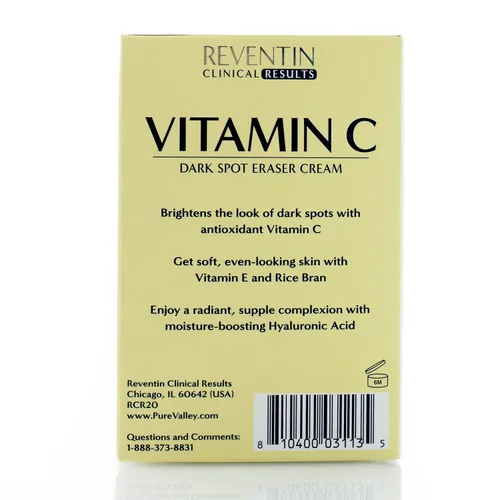 Vista 5 de Reventin Crema facial con vitamina C, crema hidratante reafirmante para el cuidado de la piel, potente crema de gel de vitamina C para la cara, piel