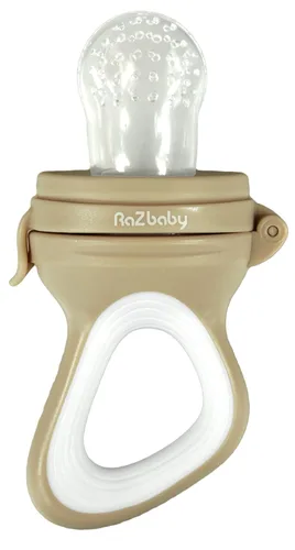 Vista 13 de RaZbaby Fruitique - Alimentador de frutas de una pieza para bebé, apertura más grande para rellenar y cabe más fruta fresca/congelada para aliviar