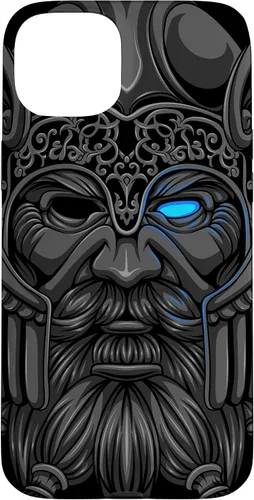 Vista 9 de Allfather Odin - Raven God - Norse Viking God in Asgard Case for iPhone 17
