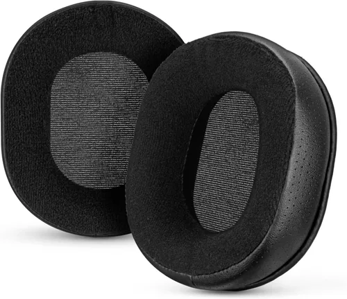 Vista 12 de Brainwavz Almohadillas de repuesto para auriculares SteelSeries Arctis 1, 3, 5, 7, 9X, Pro y Prime, espuma viscoelástica y piel sintética (negro)
