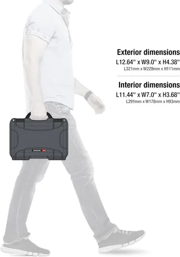 Vista 9 de NANUK 909 Funda rígida impermeable con inserto de espuma para GoPro Hero 9 y 10 - Grafito (909-GOPH97)