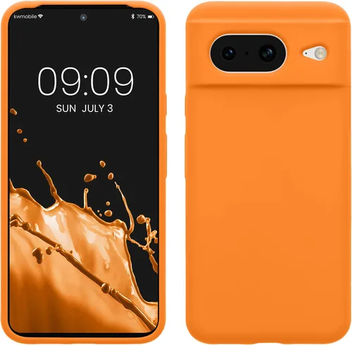 Vista 75 de kwmobile Funda compatible con Google Pixel 7 - Funda de silicona TPU con acabado suave - Piedra antigua