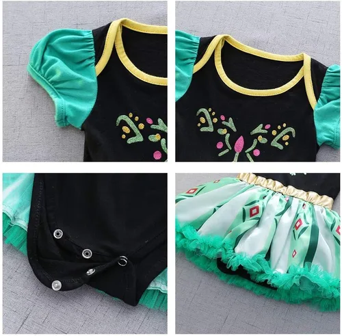 Vista 188 de Disfraz de princesa de Belle Sofía Blancanieves para niñas pequeñas, disfraz de princesa, Navidad, Halloween, mameluco con diadema