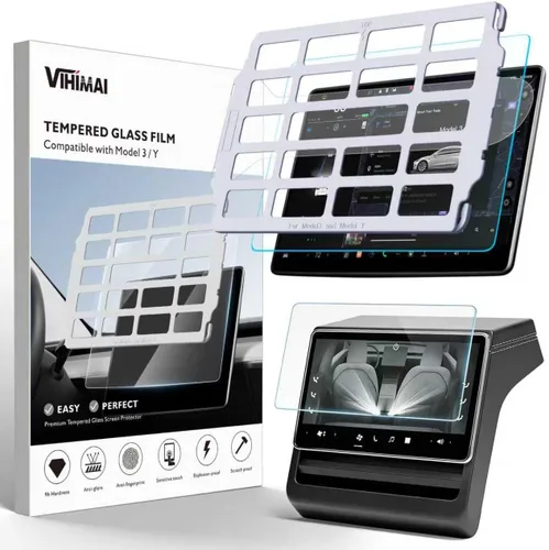 Vista 9 de Protector de pantalla para Tesla Model 3/Y, accesorios de 15 pulgadas, protector de pantalla táctil brillante para el modelo Y (2025 ~ 2020)
