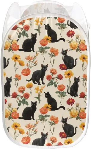 Vista 23 de AFPANQZ Cesta plegable de malla para ropa sucia, plegable, portátil, para guardar lugar para el hogar, fácil de plegar para viajes, 13.5 x 13.5 x 21