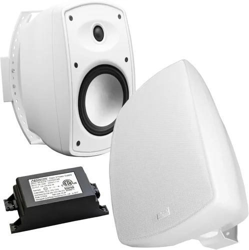 Vista 12 de OSD Audio 5.25" Parlante Inalámbrico Bluetooth para Patio al Aire Libre Architectural Stereo Par Negro BTP525 Alcance Largo