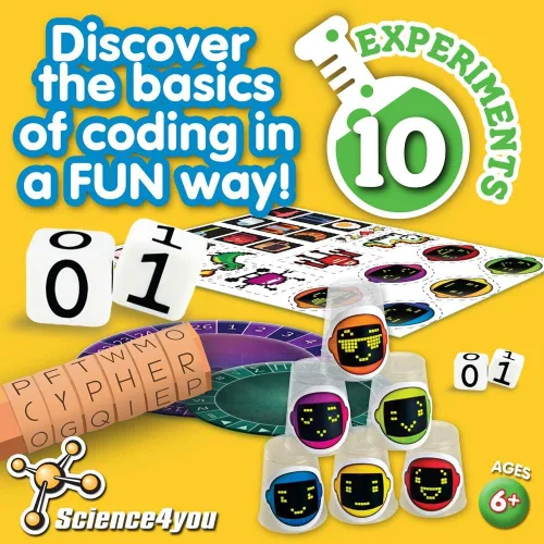 Vista 5 de Science4you - Laboratorio de codificación - 10 experimentos para aprender a codificar - Kit de actividades divertidas y educativas - para niños a