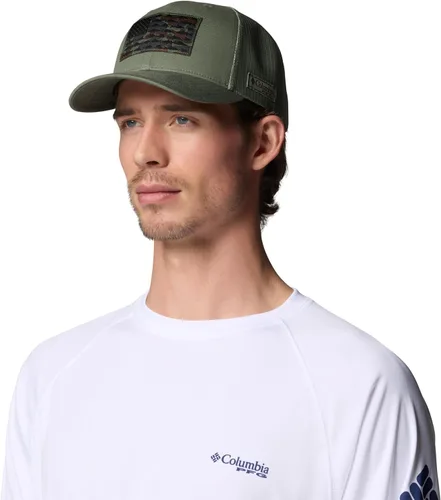 Vista 309 de Columbia Gorra de bola de malla Bandera antigua de malva/blanco/pescado