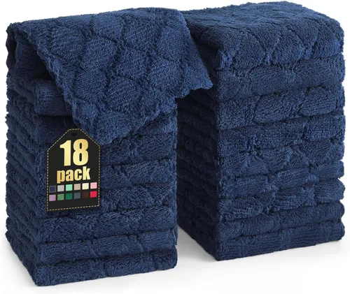 Vista 78 de Homaxy - Paquete de 12 trapos de cocina (13 x 19 pulgadas, marrón), de terciopelo coral supersuaves y absorbentes para lavar platos, paño