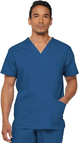 Vista 16 de Dickies EDS Signature - Camiseta médica para hombre, cuello en V Negro