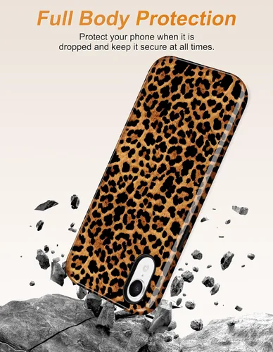 Vista 539 de Jusy Funda compatible con MagSafe con estampado de caparazón de tortuga marrón para iPhone 7/8/SE, cubierta protectora de TPU suave magnética
