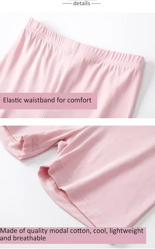Vista 5 de CHUNG Pantalones cortos de baile para niñas pequeñas y grandes, para usar debajo del vestido, falda, uniforme escolar, 4 unidades, 2-9 años