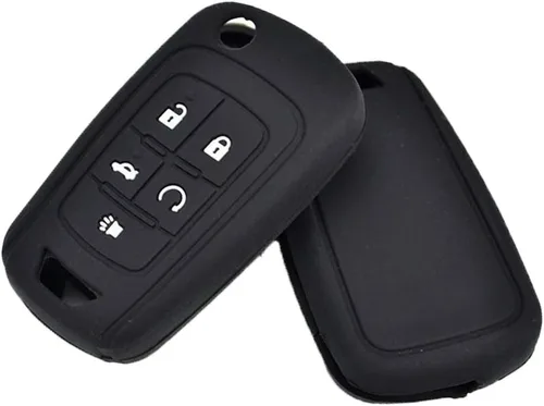 Vista 7 de LemSa 2 piezas de silicona 5 botones Flip Key Fob Cover Remote Keyless Entry Bag para Chevrolet Camaro Cruze Equinox Malibu SS Sonic Spark Volt Aveo