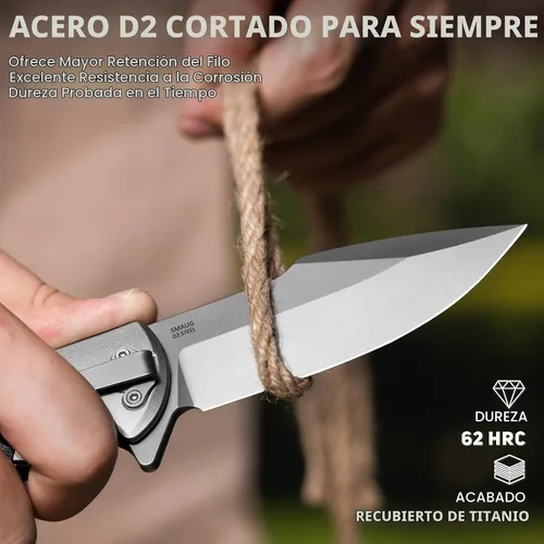 Vista 2 de SMAUG - Cuchillo de bolsillo táctico para hombre