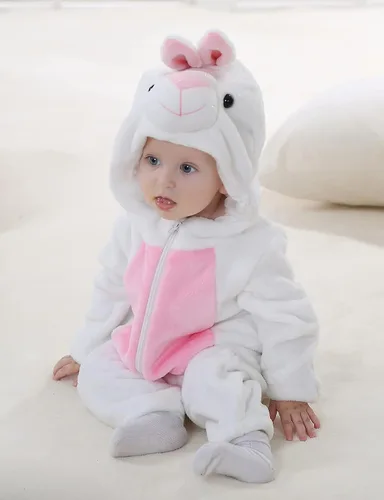 Vista 2 de BJWEO - Lindo disfraz para bebé, niñas y niños pequeños y recién nacidos, disfraz de Navidad, Halloween, enterizo de invierno, piyamas de cosplay