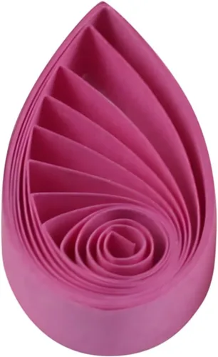 Vista 9 de Pestal - Tiras de papel de filigrana en tono rosa de 0.197 in para manualidades, tiras de papel de origami de un solo color, tiras de filigrana