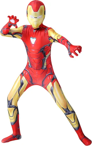 Vista 2 de LISUNO Superhero Kids Bodysuit Costumes Halloween Cosplay Costumes