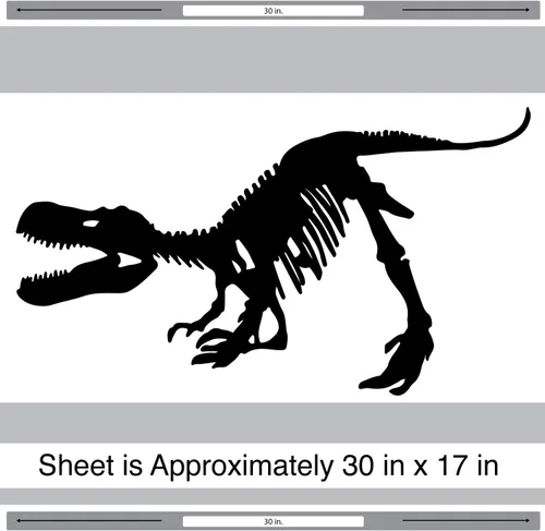 Vista 2 de Adhesivo decorativo para pared, diseño de esqueleto de Tyrannosaurus Rex