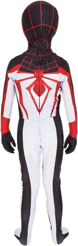 Vista 2 de Disfraz de superhéroe para niños, disfraz de Halloween, unisex, de elastano
