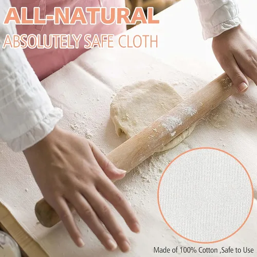 Vista 2 de Anaeat Paño profesional a prueba de pan, sofá grueso para panaderos, 100% algodón natural, resistente, para hornear panes franceses caseros