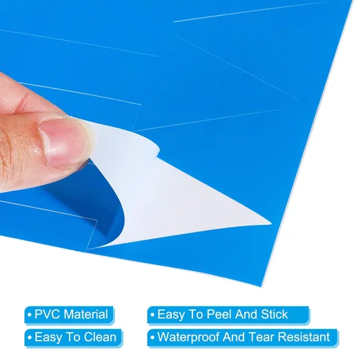 Vista 4 de PATIKIL Adhesivo de flecha de 6 x 2 pulgadas, paquete de 24 calcomanías de PVC extraíbles autoadhesivas impermeables para piso, letrero de flecha
