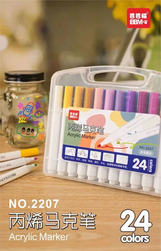 Vista 3 de Marcadores Acrílicos X24 Pcs