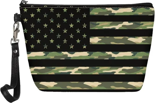 Vista 28 de Howilath Novedad Impreso Elegante Bolso Cosmético De Las Mujeres, Perros Animales Perezoso Diseño Floral Niña Trapezoide Cosméticos Bolsa De