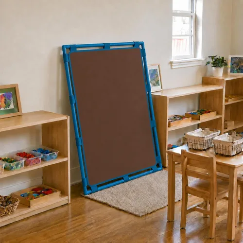 Vista 14 de Children's Factory Panel de Juego de Pantalla Grande, Divisor de Habitación para Niños, Pantalla de Privacidad para Aula, Almendra