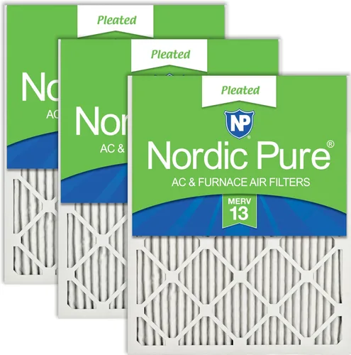 Vista 87 de Nordic Pure 20x20x1 (Tamaño real: 19 1/2 x 19 1/2 x 3/4) Filtros de aire para caldera/aire acondicionado Poly Green MERV 6 – Reduce el polvo