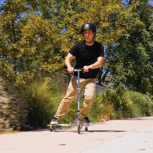 Vista 7 de Razor Patinete con ruedas PowerWing Plata/Verde DLX