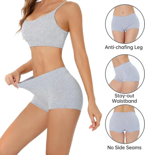 Vista 2 de Migbean Ropa interior de cintura alta para mujer, ropa interior para mujer, bragas para mujer, ropa interior de talla grande para mujer, bragas