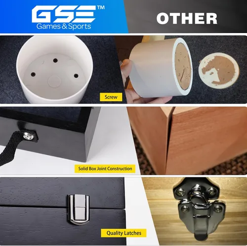 Vista 3 de GSE Games & Sports Expert Juego de lanzamiento de arandelas de madera premium con 8 arandelas con abridor de botellas para adultos y familia. Juego